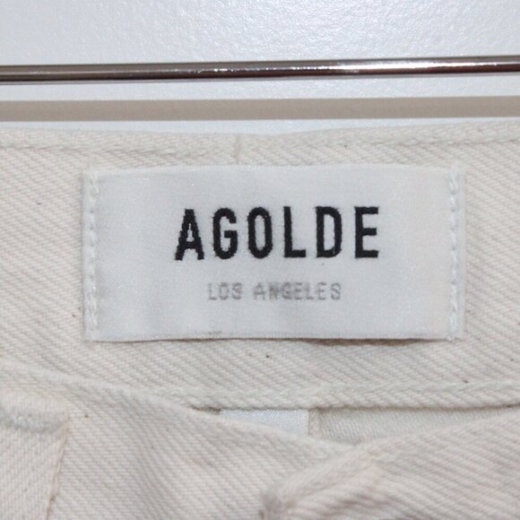Agolde High Rise Vintage Flare Size 23 Cream Brand New - Picture 3 of 4